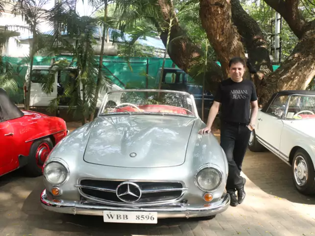 Yohan Poonawalla brought his 1956 Mercedes Benz SL Roadster